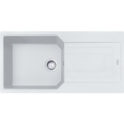 Franke Urban UBG 611-100 Polar White Ένθετος Νεροχύτης Γρανίτη Αντιστρεφόμενος 100x50cm
