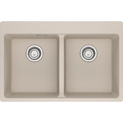 Franke Centro 620-39-39 Ένθετος Νεροχύτης Inox Coffee 86x50cm