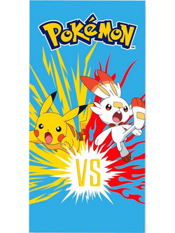 Pokemon Παιδική Πετσέτα Θαλάσσης Microfibre Γαλάζια