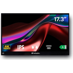 Verbatim PMT-17-4K IPS Φορητό Monitor 17.3" 3840x2160 4K UHD 6ms