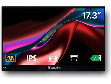 Verbatim PMT-17-4K IPS Φορητό Monitor 17.3" 3840x2160 4K UHD 6ms