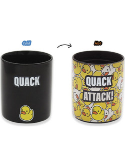 Winkee - Quack Attack Heat Sensitive Mug - Black