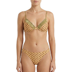 Γυναικείο Μαγιό Bikini με μπανέλα boho-chic χρυσό
