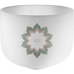 MEINL Sonic Energy CSB432LF Crystal Singing Bowl 9" (22 cm) Lotus Flower 432 Hz