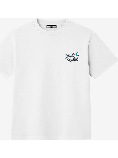 Kaotiko M/C Cocktails Bar Ανδρική Κοντομάνικη Μπλούζα Cotton Relaxed Fit - White AS061-01-G002