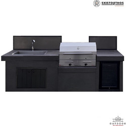 Κουζίνα εξωτερικού χώρου κτιστή Premium AK 352 Sxistolithos
