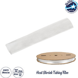 GLOBOSTAR(R) SHRINKTUBE 79968-1 Θερμοσυστελλόμενο Μακαρόνι Στεγανοποίησης για Neon Flex LED Αδιάβροχο IP65 - Διάφανο - Μ20 x Π2 x Υ2cm/Π1 x Υ1cm