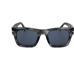 David Beckham DB7099/S 2W8/KU Ανδρικά Γυαλιά Ηλίου Τετράγωνα Κοκάλινα Μαύρα με Μπλε Polarized Φακό