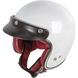 Garibaldi G02X Fiberglass Pearl White Κράνος Μηχανής Jet 1050gr