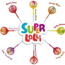 Garden Γλειφιτζούρι Super Lolli σε 8 Γεύσεις Τυχαία Επιλογής 1 τμχ