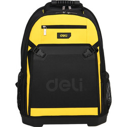 DELI Tools Backpack 17' With Hard Case Yellow Black - (EDL586122)