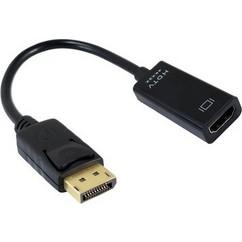 Powertech POWERTECH αντάπτορας DisplayPort σε HDMI CAB-DP076, 4K/60Hz, 0.1m, μαύρος