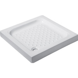 Ντουζιέρα τετράγωνη πορσελάνης PORCELAIN KARAG 90x90x10cm