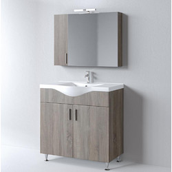Σετ Έπιπλο Μπάνιου SIENA SONOMA DARK 90 9SSI090SD0W Πάγκο 90x34x83cm Martin