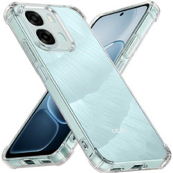 Techsuit Shockproof Clear Silicone Θήκη Σιλικόνης Διάφανη (Oppo A6x 4G / A6x 5G)