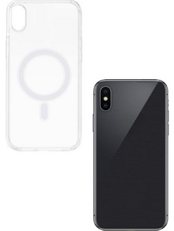 Θήκη TPU Σιλικόνης με Magsafe για iPhone X / XS - Διάφανη