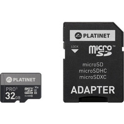 Platinet microSDHC 32GB Class 10 U3 V30 UHS-III 90MB/s