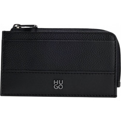 ΠΟΡΤΟΦΟΛΙ HUGO Quantic_NEW Zip Card, BLACK