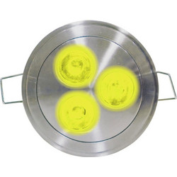 EUROLITE INOX LED 3x1W ΚΙΤΡΙΝΟ LED DL-79-3N YELLOW