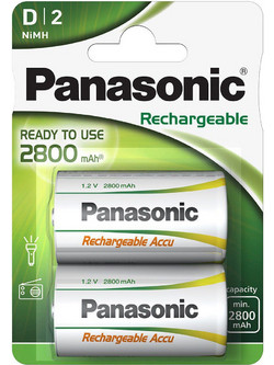 Panasonic Rechargeable Ready To Use D 2800mAh 2τμχ