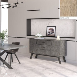 Μπουφές Νο 10 Με 2 Πόρτες Και 3 Συρτάρια 150x44.5x85 Με Επιλογές Χρωμάτων - Λάττε-Latte