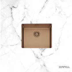 Apell Metamorfosis MEM54-222 Υποκαθήμενος Νεροχύτης Inox Σατινέ Copper 54x44cm