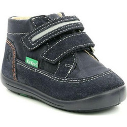 Kickers Παιδικά Μποτάκια Navy Μπλε Suede με Σκρατς 878571-10-10