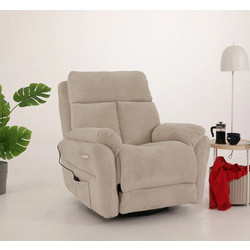 Papatya Πολυθρόνα Relax Massage Cream 752EST1502 90x95x100cm