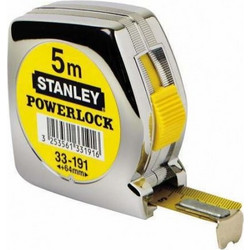 STANLEY Μέτρο PowerLock 5mx19mm με Κέλυφος ABS 0-33-191