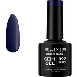 Elixir Semigel 897 Berry Ημιμόνιμο Βερνίκι Νυχιών 8ml