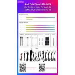 Ατμοσφαιρικός Φωτισμός Audi q4 e-Tron 2022-2024 oem Ambient Light kit l-al-Cp1432