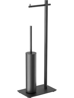 Καλόγερος Χαρτοθήκη με Πιγκάλ Imex Practic CAP003-07/BGM Black Gun Metal PVD 16x26x69,4cm CAP003-07/BGM