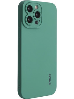 ENKAY iPhone 14 Pro Liquid Θήκη Σιλικόνης - Dark Green