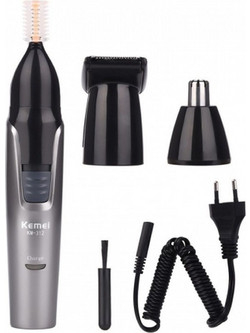 Kemei Trimmer Μηχανή Ανδρική Επαναφορτιζόμενη Προσώπου Μύτης & Αυτιών KM-312