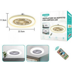 Arrango AFS49118-W Ανεμιστήρας Οροφής 22.5cm με Φως και Τηλεχειριστήριο Λευκός