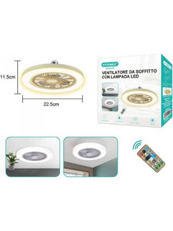 Arrango AFS49118-W Ανεμιστήρας Οροφής 22.5cm με Φως και Τηλεχειριστήριο Λευκός