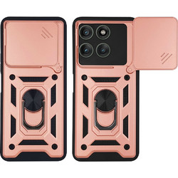 Sonique Ring Armor CamPro Θήκη Ροζ Χρυσό (Motorola Edge 60 Pro 5G)