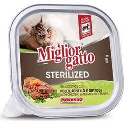 Morando Miglior Gatto Adult Sterilised Pate with Chicken & Lamb 100gr