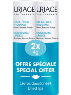Uriage Xemose Moisturizing Lipstick Lip Balm 2x4gr