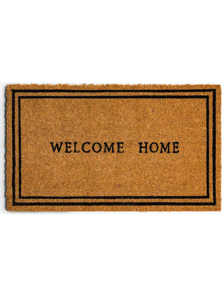 Coincasa χαλάκι εξώπορτας με lettering 73 x 43 cm - 006804021 Καφέ Ανοιχτό