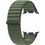 Samsung Fabric M/L Λουράκι Υφασμάτινο Olive (Samsung Galaxy Watch 9 / Watch 8)