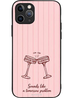 Sonique Stripe Stories Series Θήκη με Σχέδιο «Cin Cin» (iPhone 11 Pro)