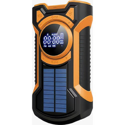 Xtorm - Just in Case 5000mAh Emergency Radio with Solar Black/Orange