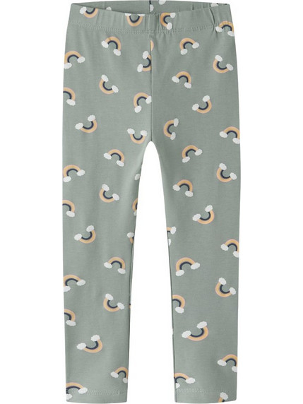 NAME IT NMFVIVIAN AOP LEGGING 13225099-Green Milieu Ra