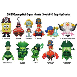 Monogram: The SpongeBob SquarePants Movie: Search for SquarePants (Series1) (Blind Bag/Random) 3D Foam Bag Clips Figures (63195)