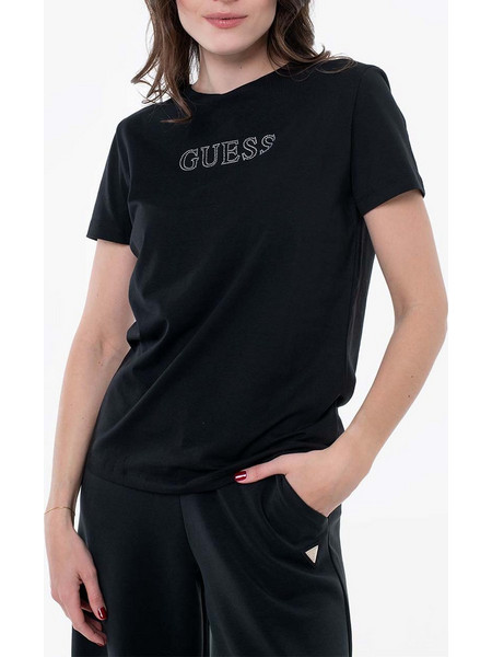 GUESS BRIANA SS T-SHIRT ΜΠΛΟΥΖΑ ΓΥΝΑΙΚΕΙΟ V3BI11J1314-JBLK Black