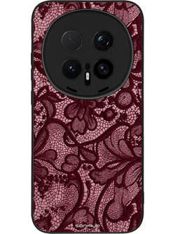 Sonique DIVA Series Θήκη (Honor Magic8 Pro 5G) Μπορντό Δαντέλα