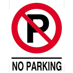 Επιγραφή PP ''No parking'' 25x35cm