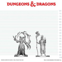 WizKids - D&D Nolzur's Mini: Human Druid & Elf Sorcerer
