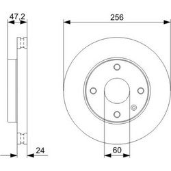 Bosch Δισκόπλακα - 0 986 479 C01
